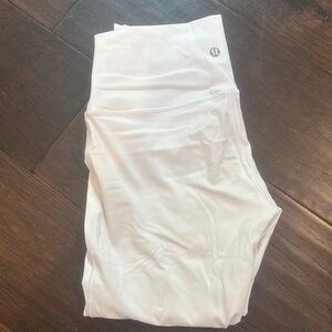 Lululemon White High-Waisted Leggings